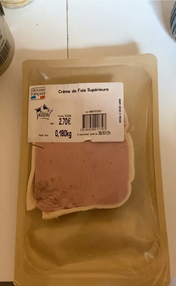 Crème de foie supérieure