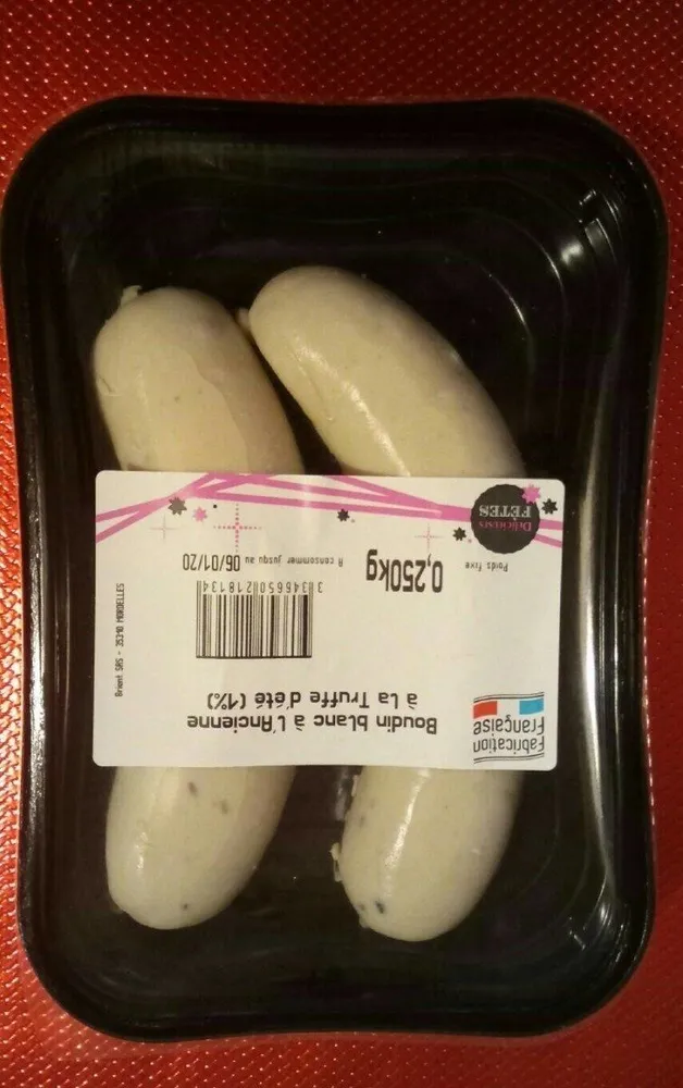 Boudin blanc à l'ancienne à la truffe d'été