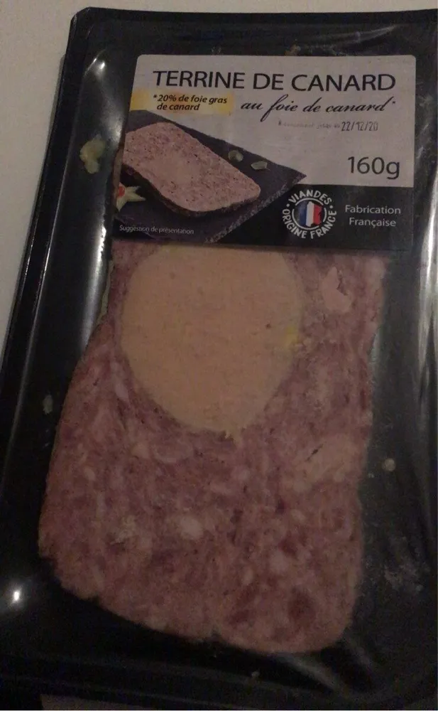 Terrine de canard au foie de canard