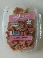 Museau de porc, pétales en vinaigrette