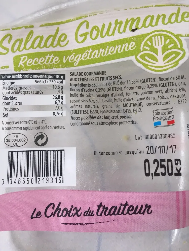 Salade gourmande