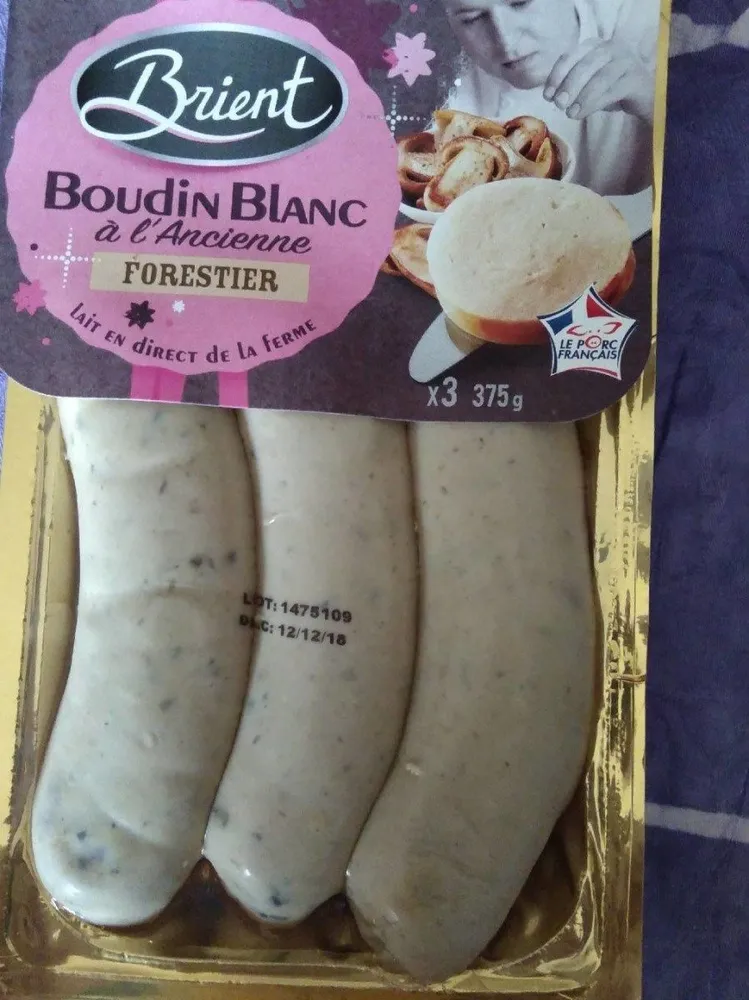 Boudin blanc à l'ancienne