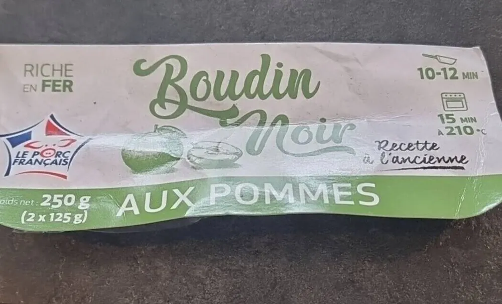 Boudin noir aux pommes