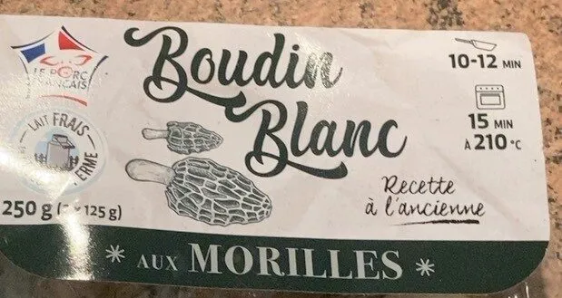 Boudin blanc aux morilles