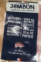 Jambon cuit supérieur découenné dégraissé