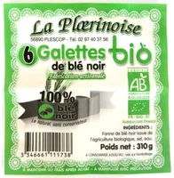 6 galettes de blé noir bio