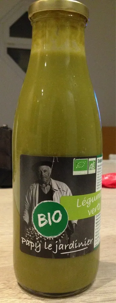 Soupe de légumes verts bio