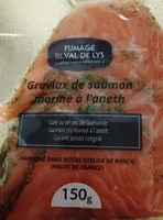 Gravlax de saumon mariné à l'aneth