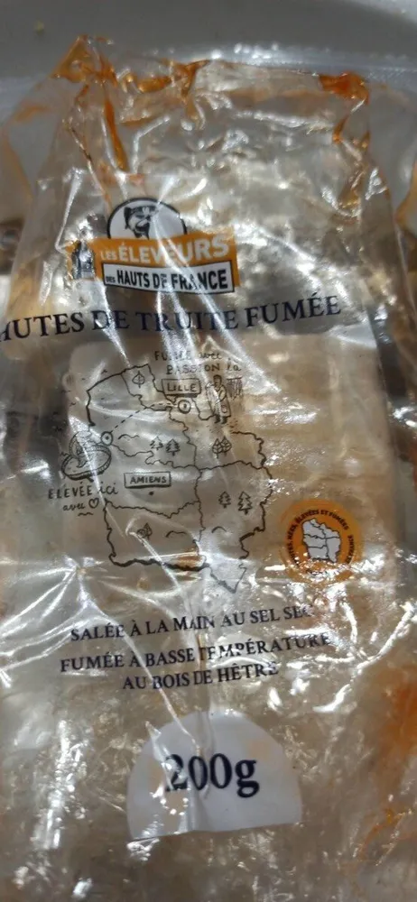 Chutes de truite fumée