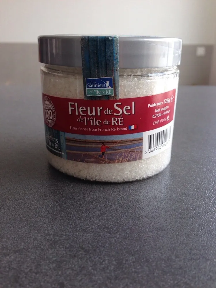 Sauniers de l'ile de ré Verrine fleur de sel Le bocal de 125 gr