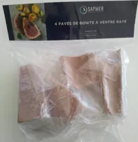 4 pavés de bonite à ventre rayé