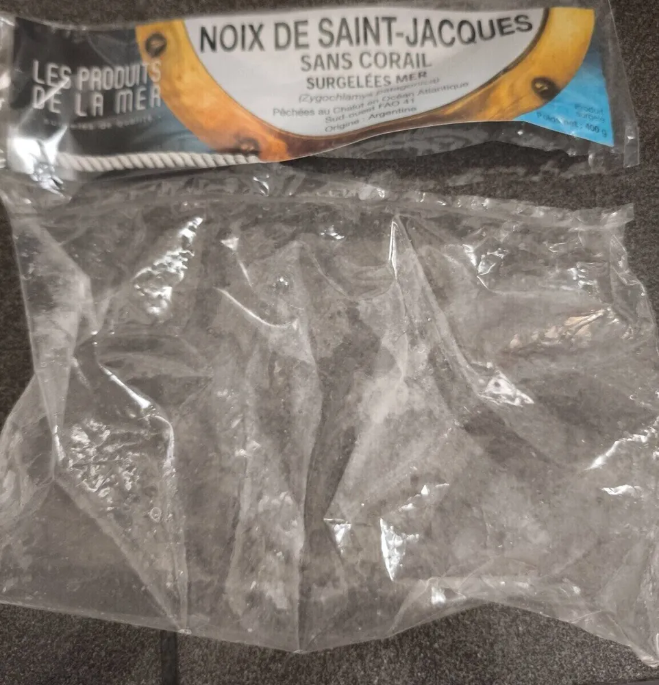 Noix de saint jacques sans Corail