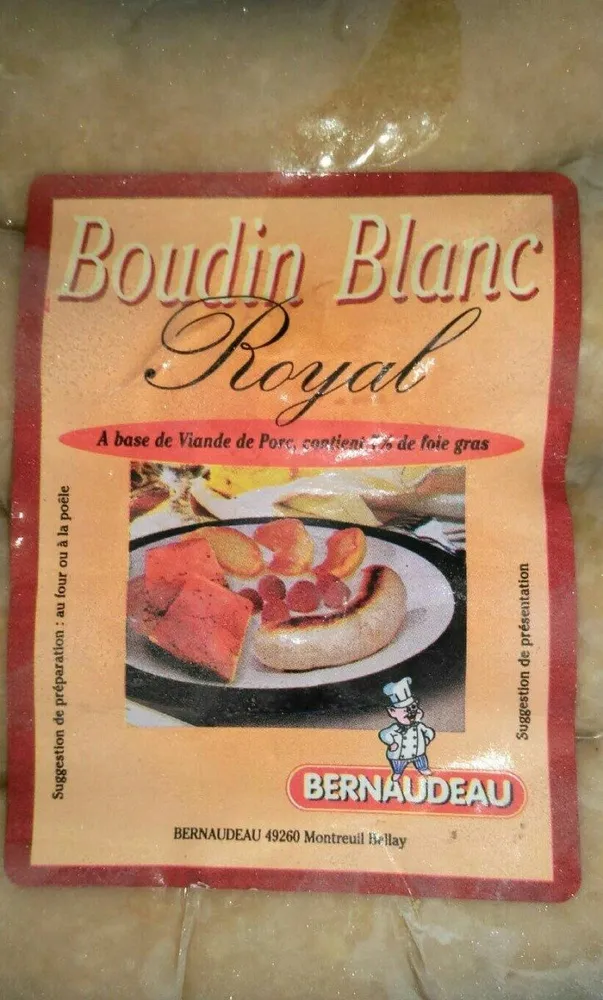 Boudin blanc royal