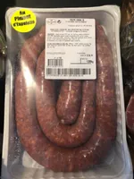 Saucisse fraiche au couteau au pilent d'espekette