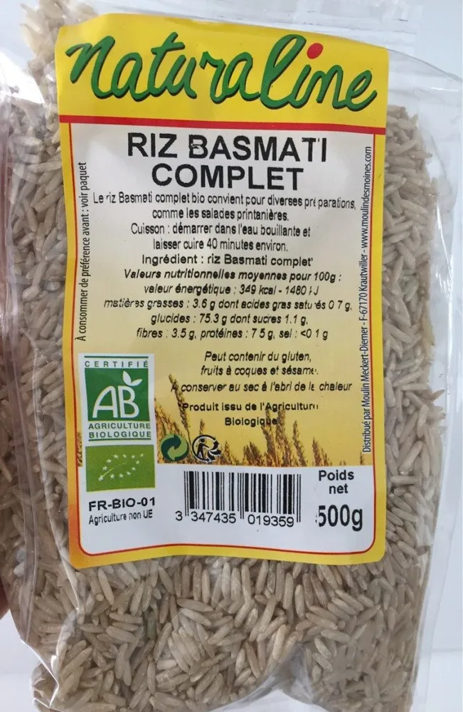 Riz basmati complet