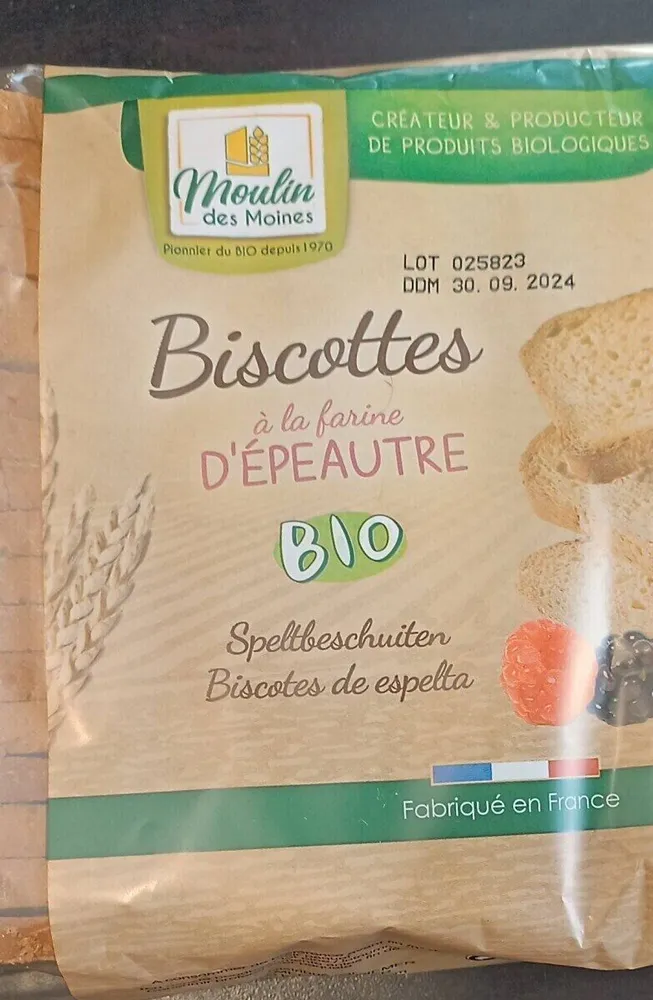 Biscotte d’épeautre