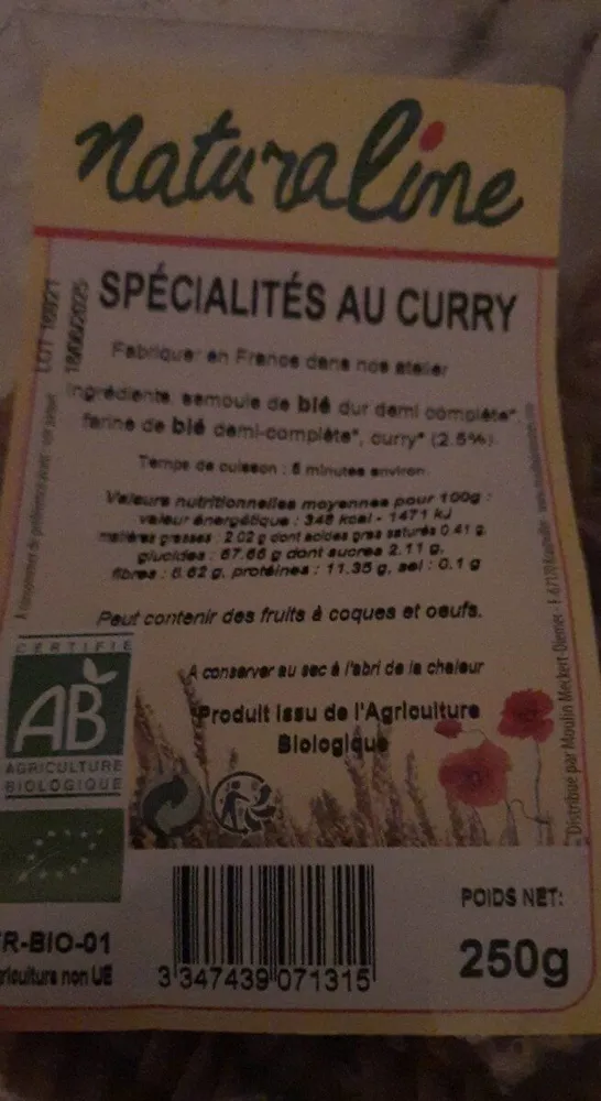 Spécialité au curry
