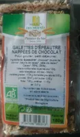 Galette d'épeautre nappées de chocolat