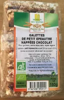 Galettes petit epeautre nappees chocolat