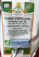 Farine d'epeautre complete type 150
