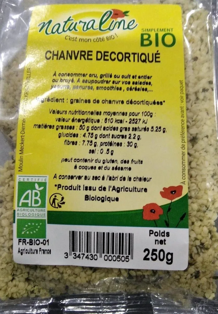 Chanvre décortiqué