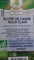 Sucre de canne roux clair