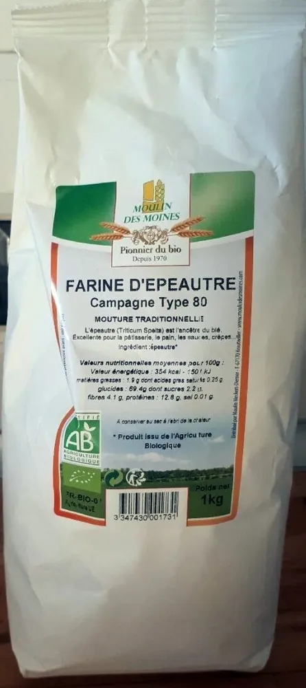 Farine d'épeautre campagne type 80
