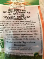 Gressins Au Petit Epeautre