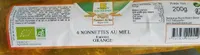 6 nonnettes aux miel fourrées ORANGE