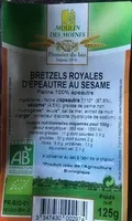 Bretzels royales d'épeautre au sésame