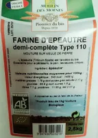 Farine d'épeautre demi-complète type 110
