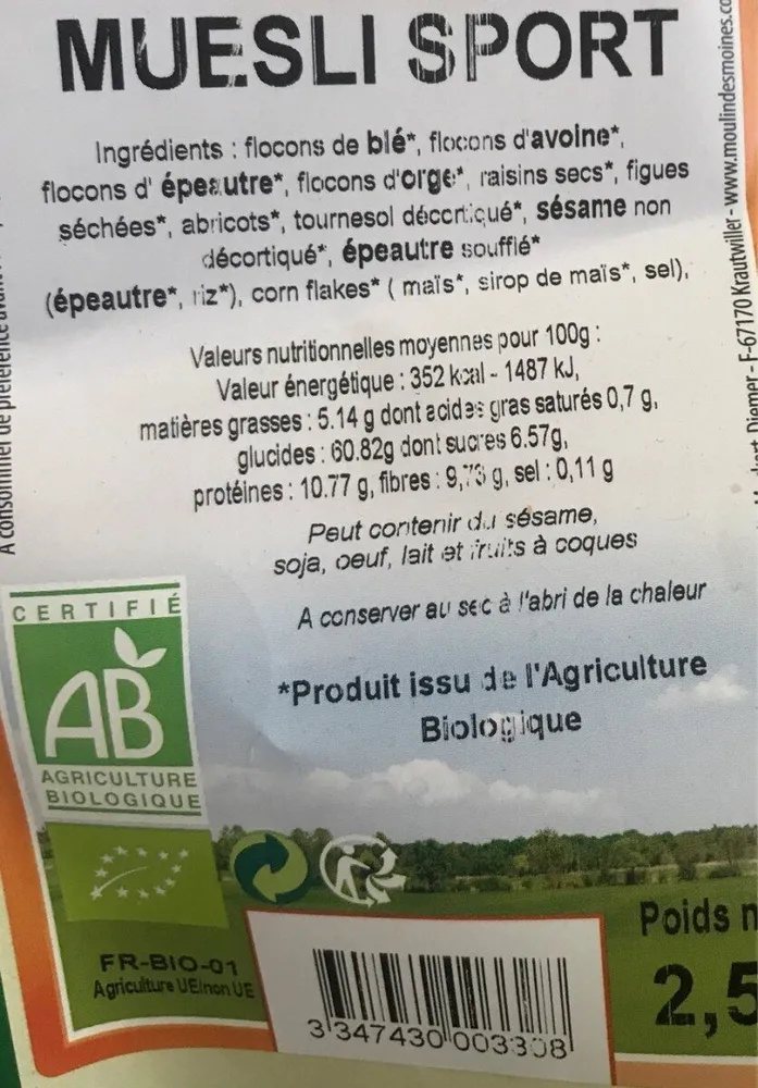 Muesli sport