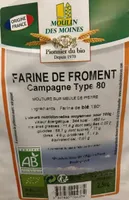 Farine Froment Campagne Type 80