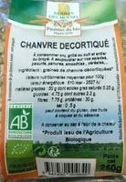 GRAINES DE CHANVRE DECORTIQUEES