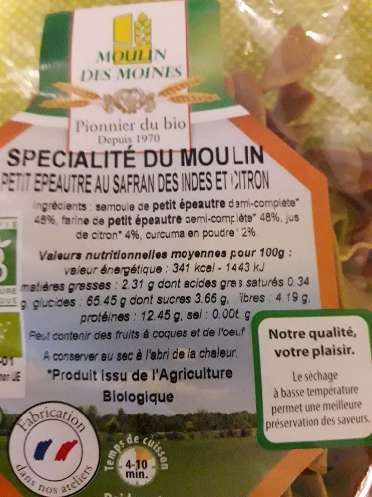 Pâtes Aux Céréales
