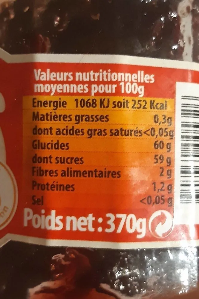 Confiture extra bio Cerise Griotte