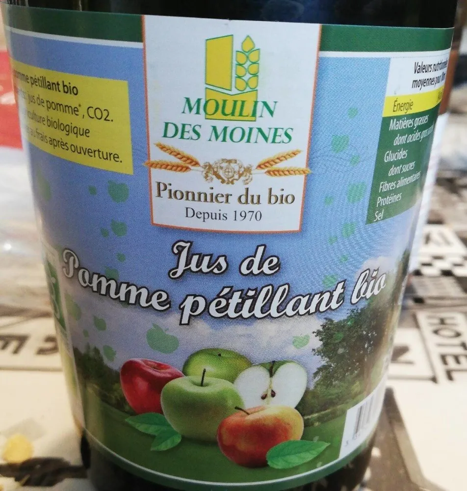 Jus de pomme pétillant
