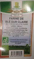 Farine de blé dur claire