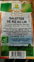 Galettes de Riz au Lin
