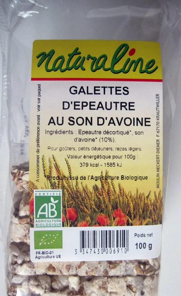 Galettes d'épeautre au son d'avoine