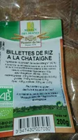 Billettes de riz à la châtaigne