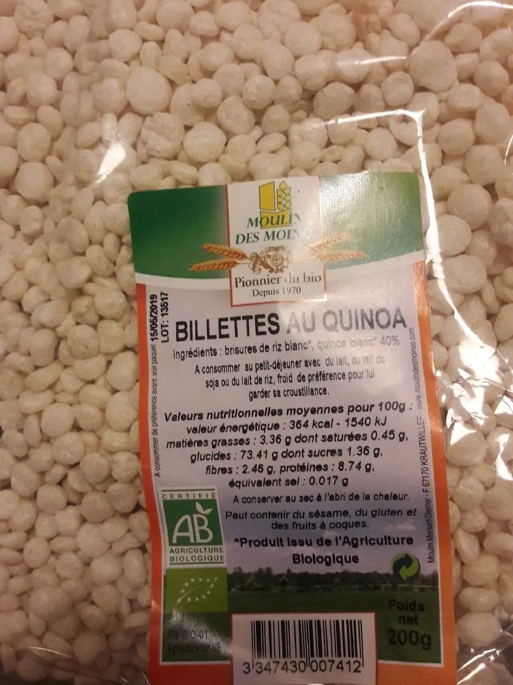 Billettes au Quinoa