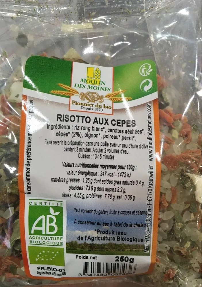 Risotto aux cepes