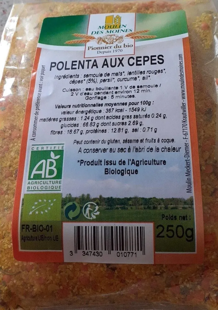 Polenta aux cepes