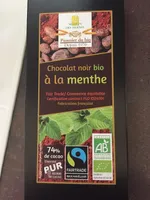 Chocolat Noir Fourré Menthe Intense