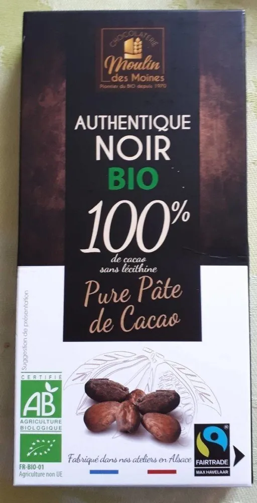 Pure pâte de cacao bio