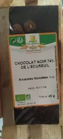 Chocolat noir 74% de l'écureuil
