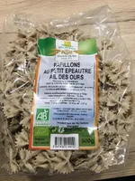 Papillons au petit epeautre ail des ours