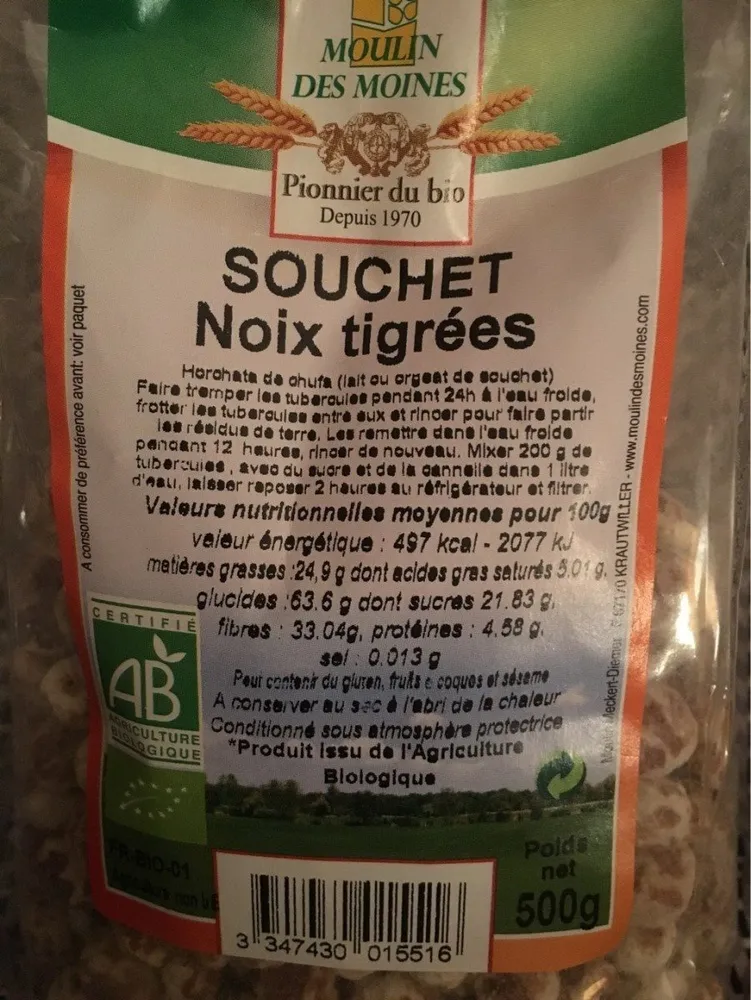 Souchet noix tigrees