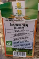 Bananes chips séchées